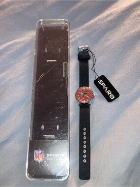 NFL Atlanta Falcons Red Dial Men's Strap Watch